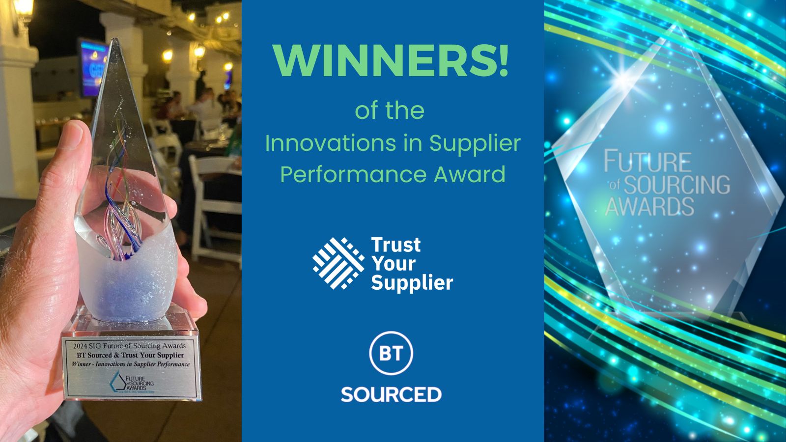 Winner - TYS and BT Source win Innovations in Supplier Performance award